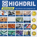 HIGHDRIL 3" 75mm Circular Saw Blade Set 4pcs - Diamond/HSS/Carbide Cutting Disc for Angle Grinder Cutting Soft Metal Copper Aluminum Tile Marble Granite Plastic Wood Glass