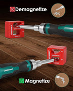 HYCHIKA Ratcheting Screwdriver 16-in-1, Magnetic Ratchet Screwdriver Set, Screw Driver Multi Bit All in One with Phillips, Slotted, Torx, Square, Hex bit and Double End Nut Driver