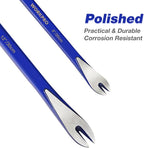 WORKPRO 2-Piece Nail Puller Set, 12” Pry Bar, 8” Mini Crowbar, Cats Paw Nail Remover, Claw Bar, for Kitchen Remodel, Prying Apart Baseboard, Multi-sided Forged Steel Made