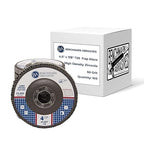 Benchmark Abrasives 4.5" x 7/8" Premium High Density Jumbo Zirconia Type 29 Flap Discs 4 1/2 for Angle Grinder, Sanding Discs, Finishing - Grinding Wheels 4 1/2 Inch (100 Pack) - 60 Grit