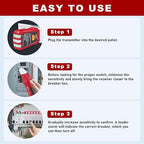 UNI-T AC Circuit Breaker Finder and Tracer Tool Kit with Electrical Integrated GFCI Outlet Tester, AC 90-120V USA Plug + Adjustable Sensitivity Beeper Indicattion+ Flashing LED Light - UT25A