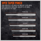 HORUSDY 16-Piece Punch and Chisel Set, Including Taper Punch, Cold Chisels, Pin Punch, Center Punch