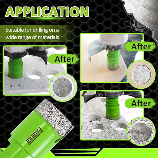 Diamond Core Drill Bit - 6" Tile Hole Saw 152mm Diamond Hole Saw for Porcelain Tile Granite Marble Masonry