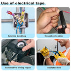 Romeda 9 Pack Coloured Electrical Tape, Electrical Tape Colours Water, Sun, and Oil Resistant, Electrical Tape is Suitable for Most Domestic, Commercial, and Industrial environments.