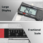 S&F STEAD & FAST Digital Calipers Measuring Tool 6 inch DCXD6-SS-PB, Micrometer Caliper Digital, Vernier Caliper Stainless Steel to Measure Inch Fractions Millimeter
