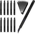 Utility Razor Knife for Crafts, Box Cutters, Exacto Knife, Paper Cutter, Letter Envelope Opener, 10pcs Blades Set (Cool Utility Knif)