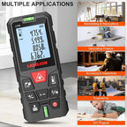 LT70 Laser Distance Meter – 70m (229ft) Range, High Accuracy, Multiple Measurement Modes, Built-in Level Bubble, Handle Laser Distance Measurement Tool，Mute Function (229ft)