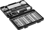 VEVOR Screwdriver Set, 59-Piece Small Precision Screwdriver Set with Phillips, Flat Head, Torx, Pentalobe Bits, Tweezer for Men, Mini Cleaning Repair Tool Kit for iPhone, MacBook, Laptop, Computer