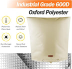 Backflow Preventer Pipe Insulation Cover (5°F) - Irrigation Sprinkler Valve Insulated Pouch - Water Well Pump Cover - Sturdy 5 Layers for Winter Freeze Protection, 20" W x 20" H, Beige