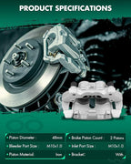 SCITOO 18B5297A Front Left Disc Brake Caliper Assembly w/Bracket For Dodge For Durango 2011-2018,For Jeep For Grand Cherokee 2011-2020
