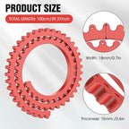 Pisman Router Edge Guide & Template Kit - 39" Plastic Woodworking Profiling Strip for Precision Trimming | Fits Bosch/Dewalt/Makita Routers | DIY Furniture, Cabinet & Table Edge Molding (Red)