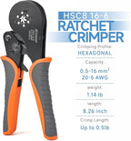 iCrimp Hexagonal Ratchet Crimper for End Sleeves and Ferrules 0.5-16mm2 AWG 20-5