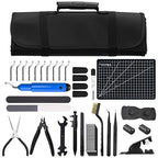 DECKIT 3D Printer Tool Kit 48Pcs 3D Printing Accessories Set with Deburring Tool, Nozzle Cleaner, Art Knife, Caliper Pen, Tube Cutter & Storage Bag | for All Printers/Removal/Cleaning/Finishing