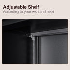 GREATMEET 27.95" H Garage Cabinets, Locking Cabinet, Garage Storage Cabinets, Hanging Wall Mount Cabinet for Utility Room, Black