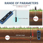 Underground Wire Locator & Cable Tester F02 Pro with Rechargeable 1100mAh Battery for Locating Wires & Control Cables