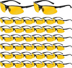 Kathfly 36 Pcs Safety Glasses Work Scratch Resistant Glasses Protective Safety Goggles Eyewear with Lens(Amber)