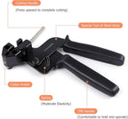 Knoweasy Stainless Steel Cable Tie Gun, Cable Tie Tool and Zip Tie Tool Ideal for Home, Office, and Industrial Use