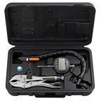 Neoteck Disc Brake Rotor Gauge Dial Indicator 1"/0.0005" Digital Runout Gauge Set Ball Joint Runout Set with 360° Flexible Arm Tight Grip Locking Vise for Automotive, Mechanical, Industrial Processes