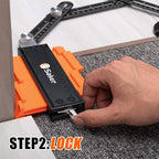 Saker Contour Gauge Profile Tool With Opening Locator- Adjustable Lock -Precisely Copy Irregular Shape Duplicator -Irregular Welding Woodworking Tracing - Must Have Tool for DIY Handyman, Construction