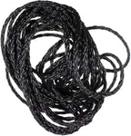 Hollow Braid Polypropylene Rope (3/16 Inch, 100 Feet, Black) - Barrier Rope - Trail Marking, Crowd Control, Golf Courses