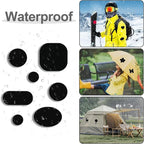 45PCS Nylon Repair Patch Self-Adhesive Pre-Cut Fabric Patch Down Jacket Repair Patches for Puffer Jackets Tenacious Tape Polyester Waterproof Lightweight Tent Repair Patch for Clothes Bag（Black）