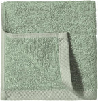 Amazon Basics Cotton Washcloths, Quick-Dry, 12" x 12", 12-Pack, Seafoam Green