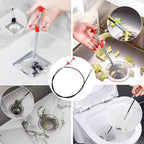 Flexible grabberDrain Snake Tool - The Ultimate 33inch Flexible Grabber for Hair, Unclog Any Drain in Minutes! Gunk & Debris in Sinks, Showers & Tubs. No More Chemicals, Just Quick Results!