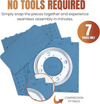 TORCHED DISPLAYS Rotating Pegboard Display… (Blue)