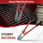 Bolt Cutter 18 inch, Bolt Cutter with Comfort Handle Grip, Heavy Duty Bolt Cutter for Fences, Steel Wire, Chains, Screws, Locks, and Rivet