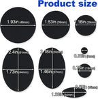 16PCS Down Jacket Repair Patch, Self Adhesive Puffer Jacket Repair Kit, Black Nylon Fabric Repair Tape for Coats, Tents, Sleeping Bags