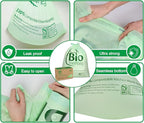 8 Gallon Compostable Trash Bags, 100 Count Drawstring Trash Bags Biodegradable, Heavy Duty Extra Thick Compost Bags, Kitchen Food Scrap Waste Bag, US BPI and OK Compost Home Certified