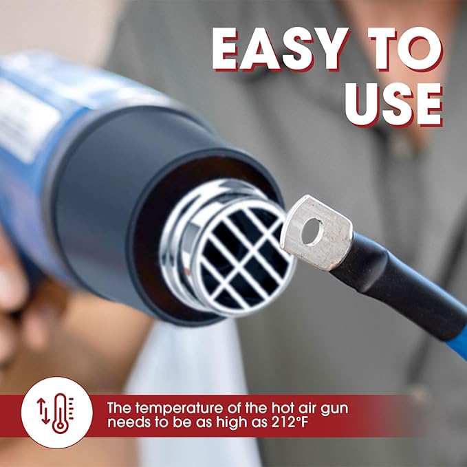 Heat Shrink Tubing 4:1 Dual Wall Adhesive Liner Wires Cable Wraps Connection Protection (Clear, 5/8"-18ft)