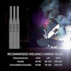 E6013 Welding Rod 3/32" 4.4LB Carbon Steel Stick Electrodes – Easy Arc Start Welder Rods for Beginners and Pros – Smooth Beads, Strong Performance for Welding Jobs