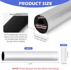 10 Pack Self-Adhesive Pipe Insulation Sleeve, Pre-Slit Foam Tube with Aluminum Foil Cover for Winter, Spigot, Sprinkler, Water Heater Pipes, Scratch-Proof and Non-Corrosive (Silver, 1.3 Ft x1/2 Inch)