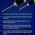 Universal Transfer Center Aligner- Punch-Hardened Pin (Set of 2 (Range 1/4" to 1"))