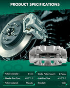 SCITOO 18B5402A Front Left Disc Brake Caliper Assembly w/Bracket For Dodge For Journey 2012-2020