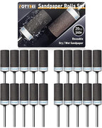 20Pcs 240 Grit Sanding Drums Sandpaper Sticks Set for Dremel Rotary Tool with 1/8" Shank, Rotary Tool Accessories Suitable for Metal Rust Removal/Jade Polishing/Stone Grinding (240 Grit)