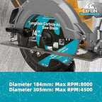 12 Inch 100 Teeth Aluminum and Non-Ferrous Metal Cutting Circular Saw Blade with 1 Inch Arbor, TCG Saw Blade for Thin Aluminum and Plastic