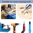Stone Carving Set Diamond Burr Bits Compatible with Dremel, 20PCS Polishing Kits Rotary Tools Accessories with 1/8’ Shank for Carving, Engraving, Grinding, Stone, Rocks, Jewelry, Glass, Ceramics