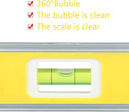 DOWELL 9 Inch Magnetic Box Level Torpedo Level(2PCS),3 Different Bubbles/45°/90°/180°Measuring Shock Resistant Torpedo Level