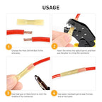 Nilight 200PCS Heat Shrink Butt Connectors – Waterproof Wire Connectors - Automotive Marine Grade Electrical Terminals – Crimp Butt Splice Terminal Kit