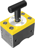 Magswitch MagSquare Magnetic Welding Square Base Clamp Holder for Welding Kit, Tools, Supplies and Accessories, Magnet Switch with On/Off Capabilities, yellow/Silver/Black, 1050 LBS