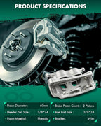SCITOO Front Right Brake Caliper With Bracket 18B5072 Compatible For Ford For E-150 2008-2014,For Ford For E-150 Econoline 2008,For Ford For E-250 2008-2014