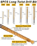 Rocaris 32 Pack Woodworking Chamfer Drilling Tools, Including Countersink Drill Bits, L-Wrench, Wood Plug Cutter, Step Bit, Center Punch, Cutting Twist Bits