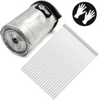 Heat Shroud Sleeve Aluminized 2 Pcs for Ultimate Heat Protection Hose Wire Shield 1-1/2''I.D. x 10FT, with 20 Pcs 7.8Inch Stainless Steel Cable Metal Zip Ties
