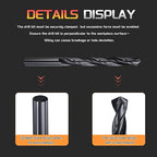 Drill Bit, 10mm Cutting Diameter, 4241 HSS Nitriding Black 118° Cutting Angle Versatile Jobber Bits - (Applications: for Drilling Plastic Wood Soft Metal), 6-Pieces