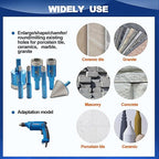 Tile Hole Saw Kit - BRSCHNITT Diamond Core Drill Bit Set 6/8/10/20/25/35mmDrill Bit &2" Diamond Chamfer Bit for Porcelain Tile Ceramic Marble Granite