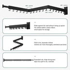 Clothes Drying Rack Wall Mounted,Drying Rack Clothing,Laundry Drying Rack,Wall Mount Clothes Hanger Rack,Laundry Rack Folding,Retractable Clothing Rack,Collapsible Clothes Hanging Rack
