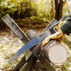 Woodland Tools Super Duty D-Handle Pruning Saw – Curved Tree Saw with Hardened Steel Blade, Aggressive Teeth, Non Slip Grip – Manual Tool for Limb Cutting, Branch Removal, and Yard Work
