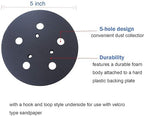 5 Inch Sander Pad for Porter Cable 333 334 Random Orbit Sander - 5 Hole Hook and Loop Pad Replacement 13904 13909 876691